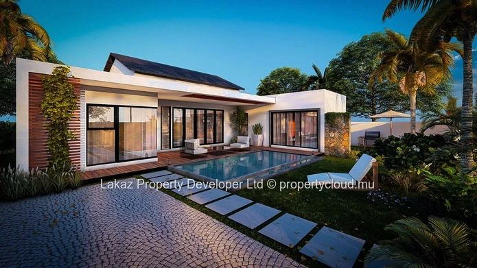 Villa Moderne sur Plan de 3 Chambres avec Piscine – Citoyens Mauriciens Uniquement