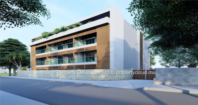 Appartement Moderne de 3 chambres avec Piscine sur le Toit-Terrasse à Pereybere