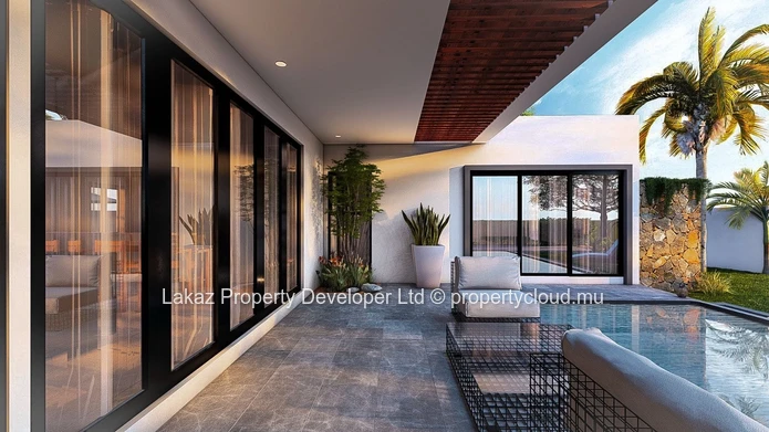 Villa Moderne sur Plan de 3 Chambres avec Piscine – Citoyens Mauriciens Uniquement