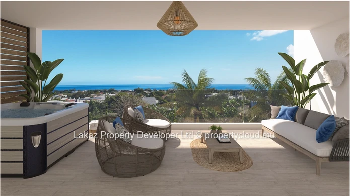 À Vendre – Élégant Appartement avec Vue Panoramique sur l’Océan à Tamarin
