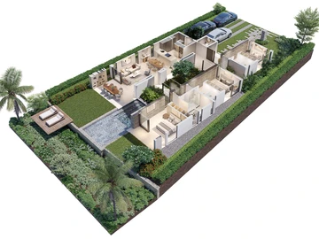 Villa de 3 Chambres
